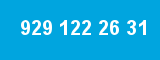 929 122 26 31 929 122 26 31